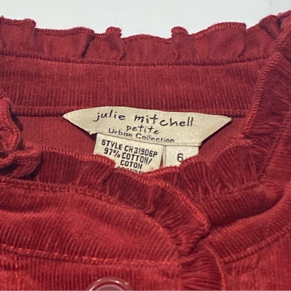Julie Mitchell‎ Petite Corduroy Jacket Size 6 - Picture 5 of 8